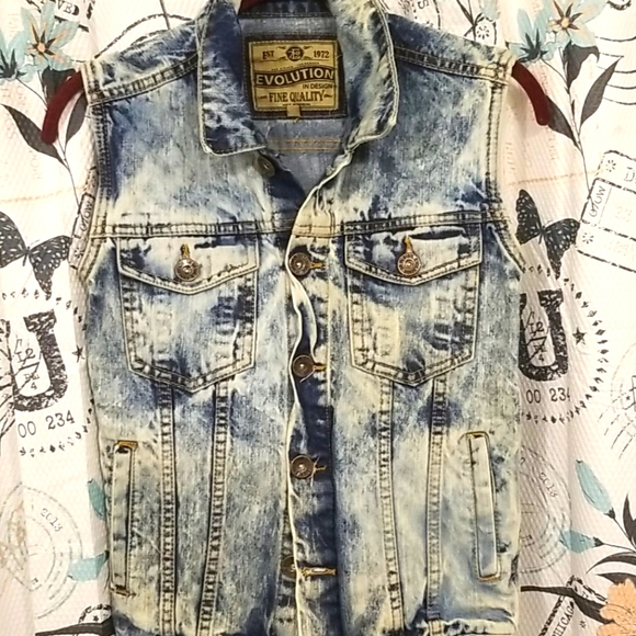 Retro Evolution in Design Denim Vest size Med - Picture 6 of 6